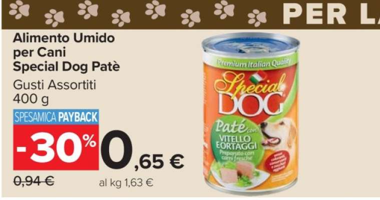 Alimento Umido per Cani Special Dog Patè