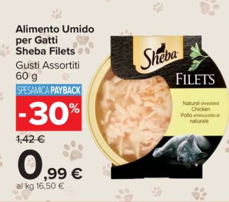 Alimento Umido per Gatti Sheba Filets