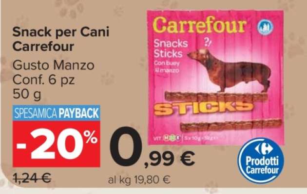 Snack per Cani Carrefour