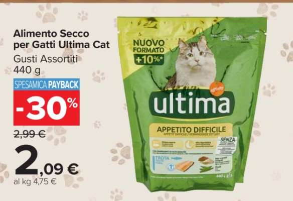 Alimento Secco per Gatti Ultima Cat