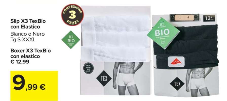 Slip X3 TexBio con Elastico