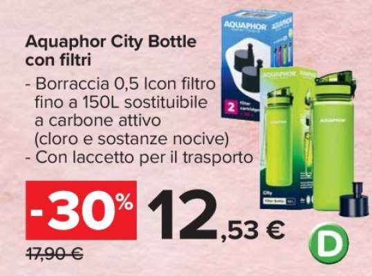 Aquaphor City Bottle con filtri