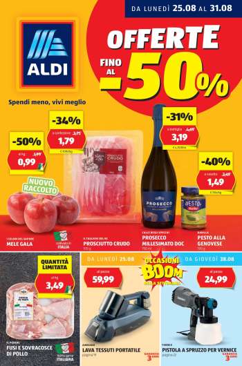 Volantino Aldi - 25/8/2025 - 31/8/2025.