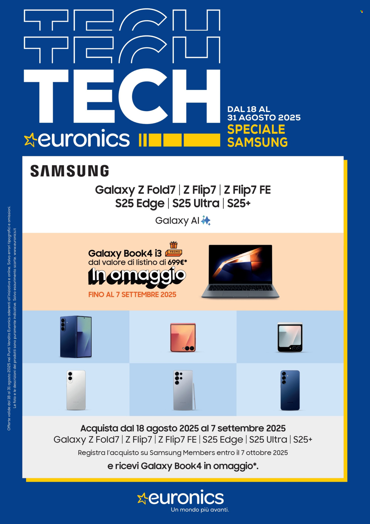 Volantino Euronics - 18/8/2025 - 31/8/2025. Pagina 1