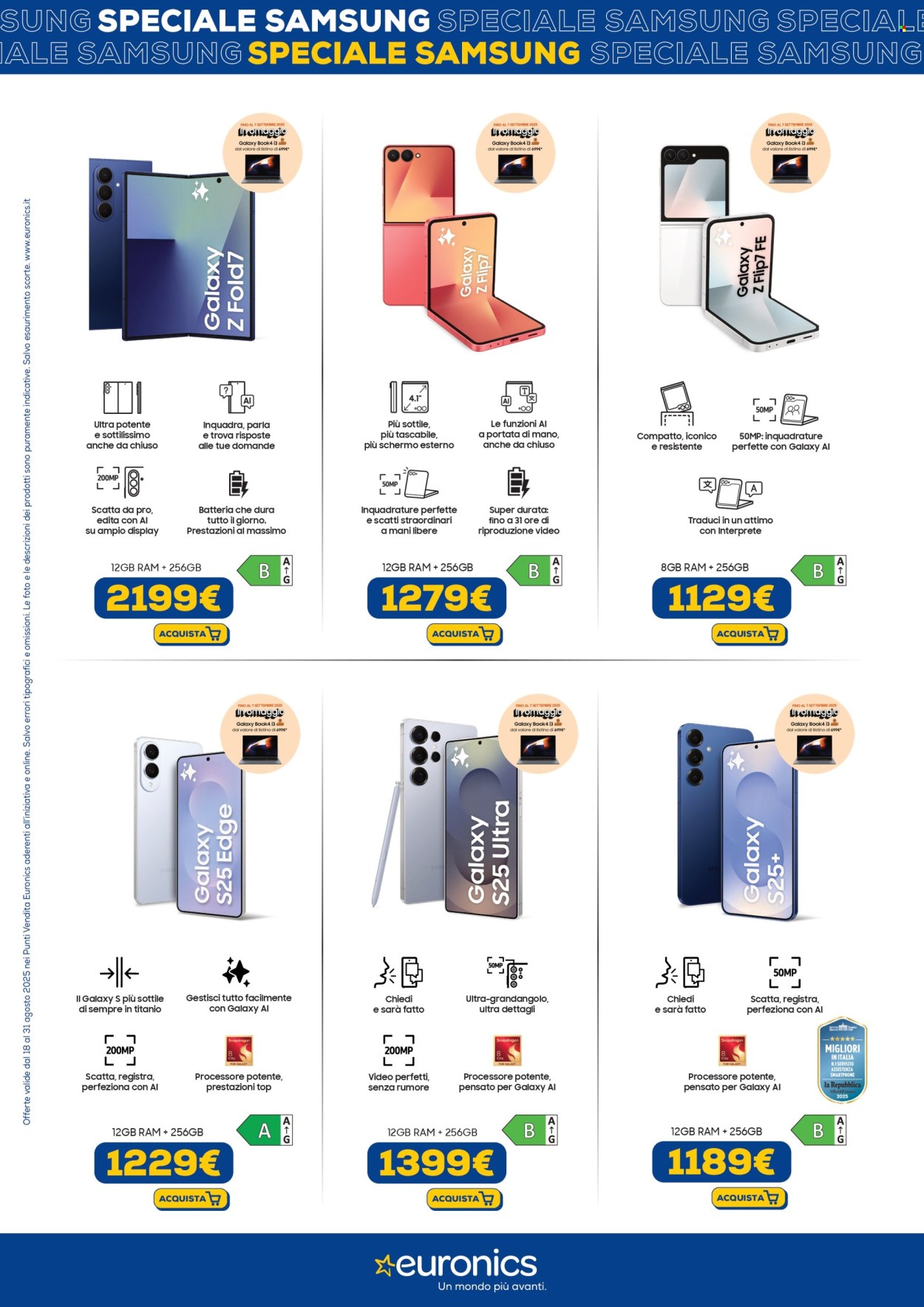 Volantino Euronics - 18/8/2025 - 31/8/2025. Pagina 2