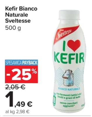 Kefir Bianco Naturale Sveltesse