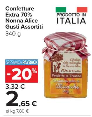 Confetture Extra 70% Nonna Alice Gusti Assortiti