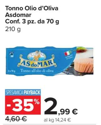 Tonno Olio d’Oliva Asdomar