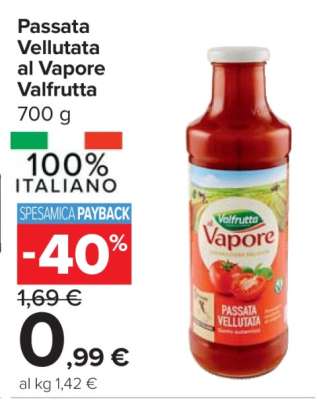 Passata Vellutata al Vapore Valfrutta