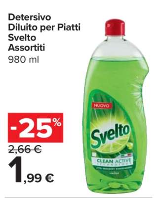 Detersivo Diluito per Piatti Svelto Assortiti