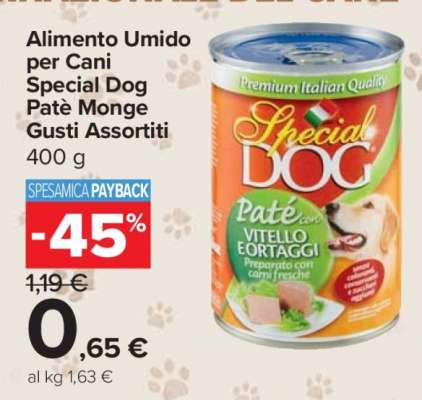 Alimento Umido per Cani Special Dog Patè Monge Gusti Assortiti