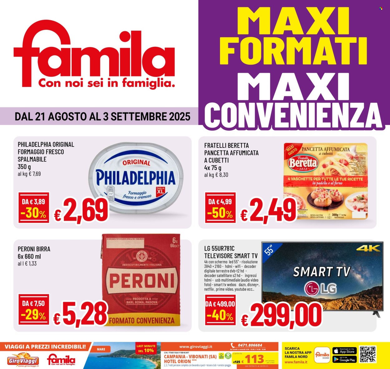Volantino Famila - 21/8/2025 - 3/9/2025. Pagina 1