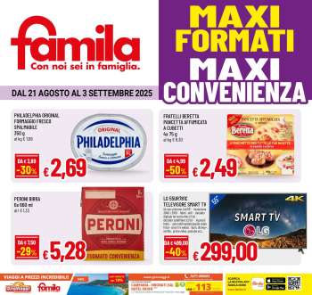 Volantino Famila - 21/8/2025 - 3/9/2025.