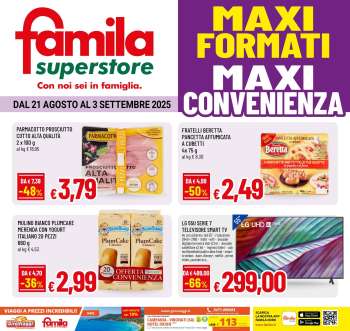 Volantino Famila - 21/8/2025 - 3/9/2025.