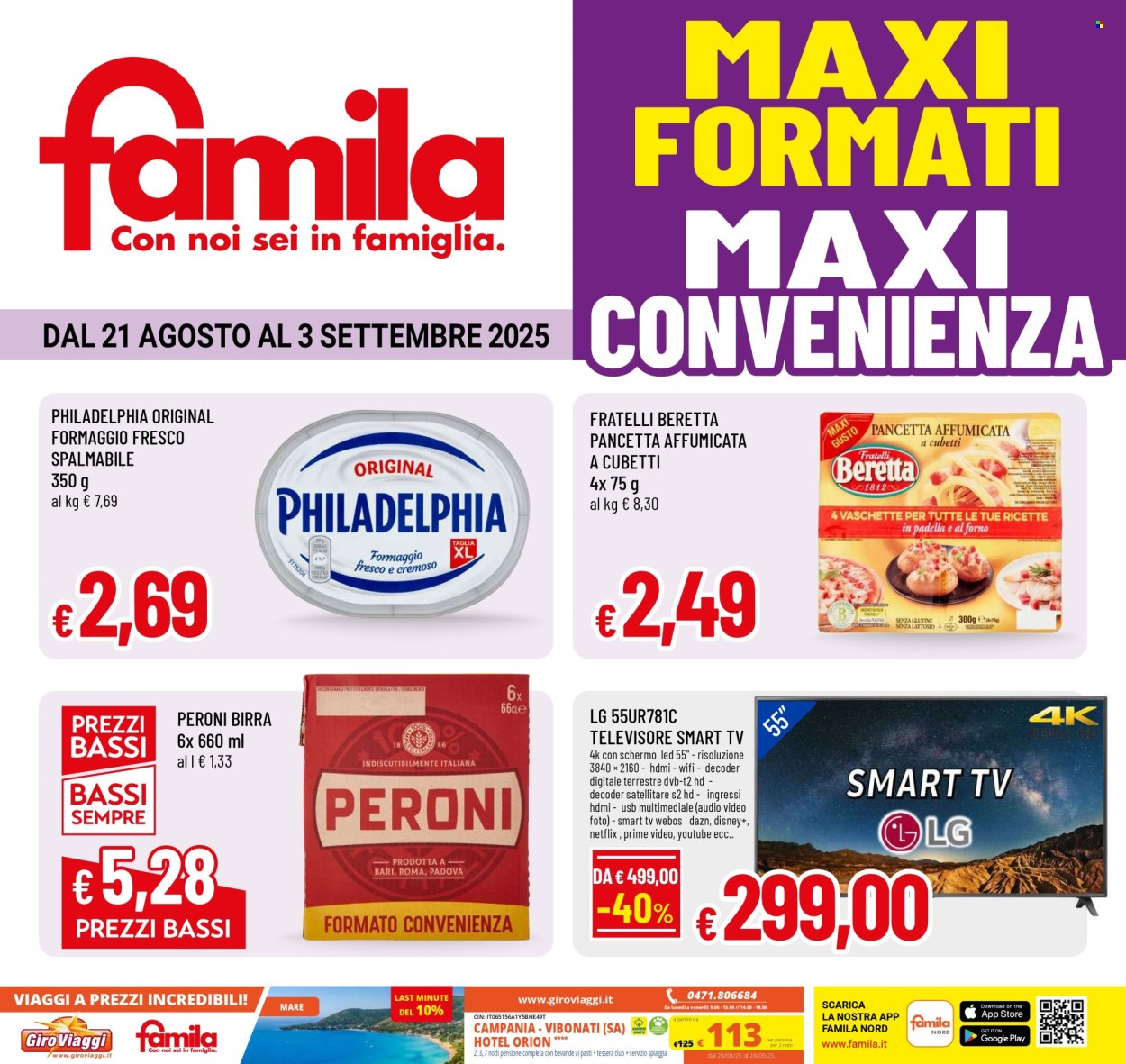 Volantino Famila - 21/8/2025 - 3/9/2025. Pagina 1