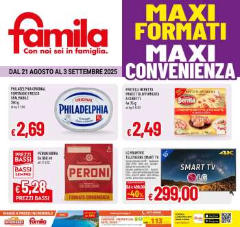 Volantino Famila - 21/8/2025 - 3/9/2025.