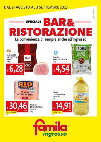 Volantino Famila - 21/8/2025 - 3/9/2025.