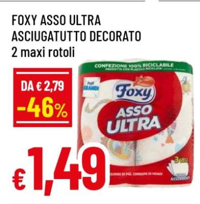 FOXY ASSO ULTRA ASCIUGATUTTO DECORATO