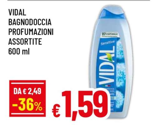 VIDAL BAGNODOCCIA PROFUMAZIONI ASSORTITE
