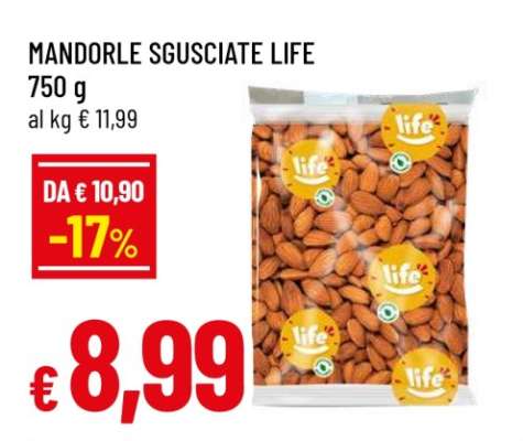 MANDORLE SGUSCIATE LIFE