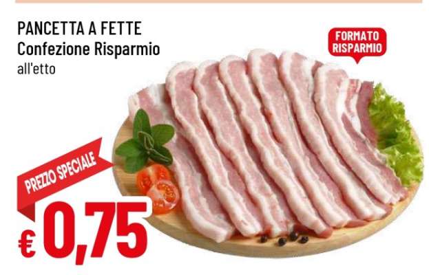 Pancetta a fette