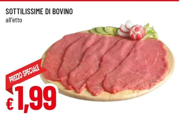 Sottilissime di bovino