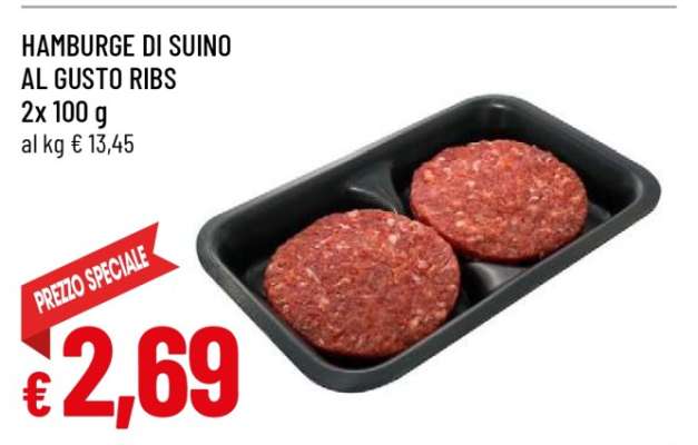HAMBURGE DI SUINO AL GUSTO RIBS