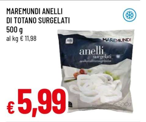 MAREMUNDI ANELLI DI TOTANO SURGELATI