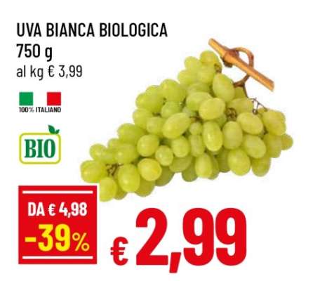 UVA BIANCA BIOLOGICA