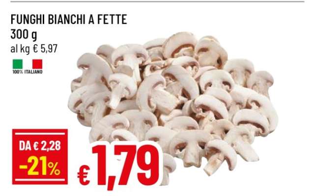 FUNGHI BIANCHI A FETTE