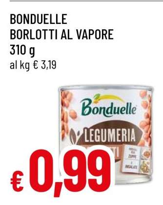BONDUELLE BORLOTTI AL VAPORE