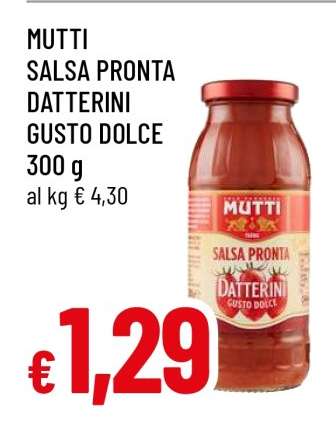MUTTI SALSA PRONTA DATTERINI GUSTO DOLCE