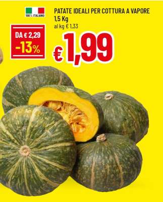 PATATE IDEALI PER COTTURA A VAPORE