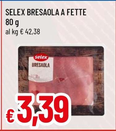 SELEX BRESAOLA A FETTE