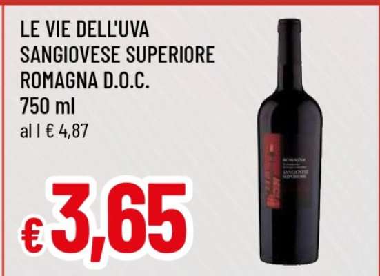 LE VIE DELL'UVA SANGIOVESE SUPERIORE ROMAGNA D.O.C.