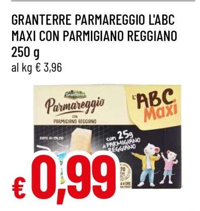 GRANTERRE PARMAREGGIO L'ABC MAXI CON PARMIGIANO REGGIANO