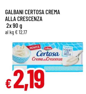 GALBANI CERTOSA CREMA ALLA CRESCENZA