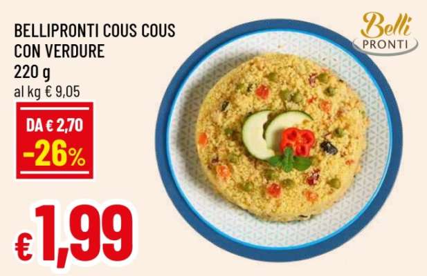 BELLIPRONTI COUS COUS CON VERDURE