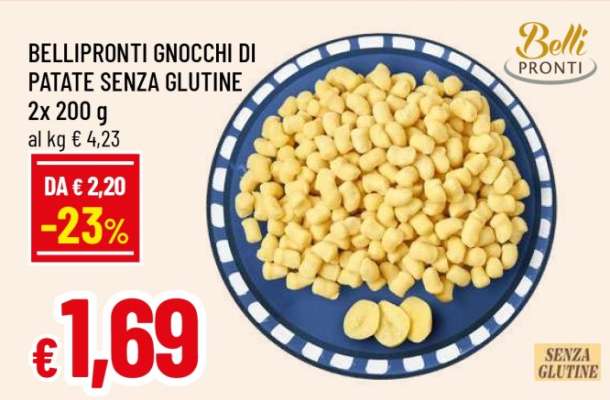 BELLIPRONTI GNOCCHI DI PATATE SENZA GLUTINE
