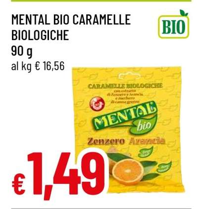 MENTAL BIO CARAMELLE BIOLOGICHE