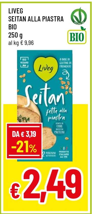LIVEG SEITAN ALLA PIASTRA BIO