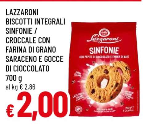 LAZZARONI BISCOTTI INTEGRALI SINFONIE