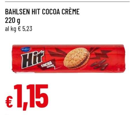 BAHLSEN HIT COCOA CRÈME