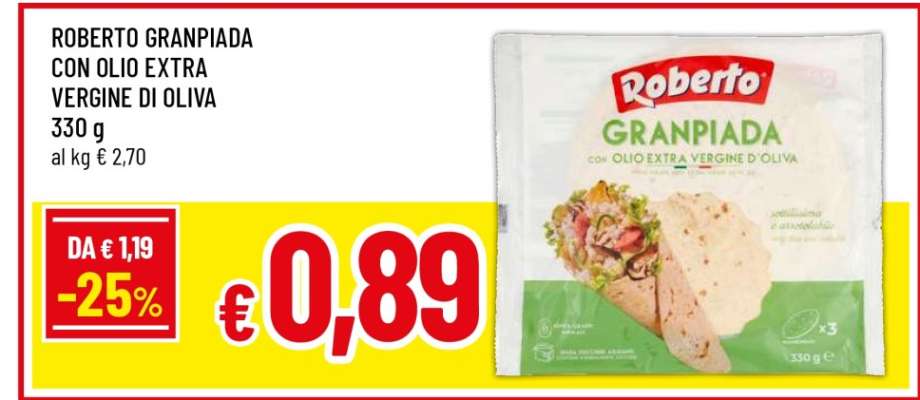 ROBERTO GRANPIADA CON OLIO EXTRA VERGINE DI OLIVA