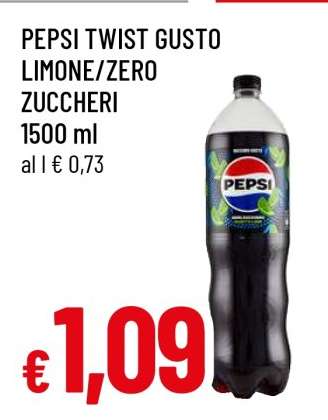 PEPSI TWIST GUSTO LIMONE/ZERO ZUCCHERI