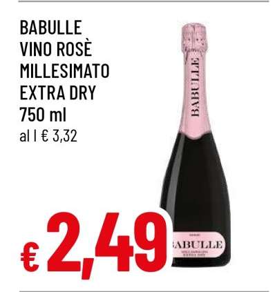 BABULLE VINO ROSÈ MILLESIMATO EXTRA DRY