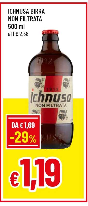 ICHNUSA BIRRA NON FILTRATA