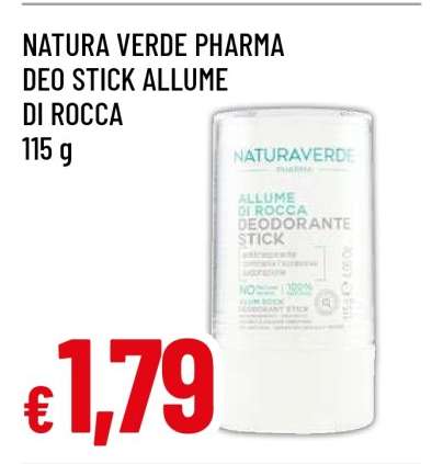 NATURA VERDE PHARMA DEO STICK ALLUME DI ROCCA