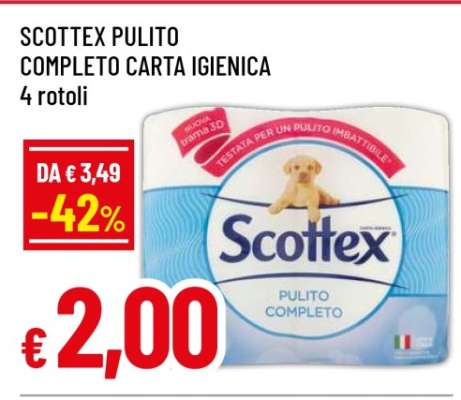 SCOTTEX PULITO COMPLETO CARTA IGIENICA