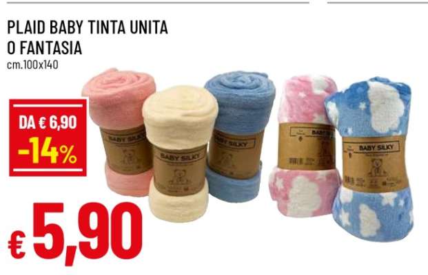 PLAID BABY TINTA UNITA O FANTASIA